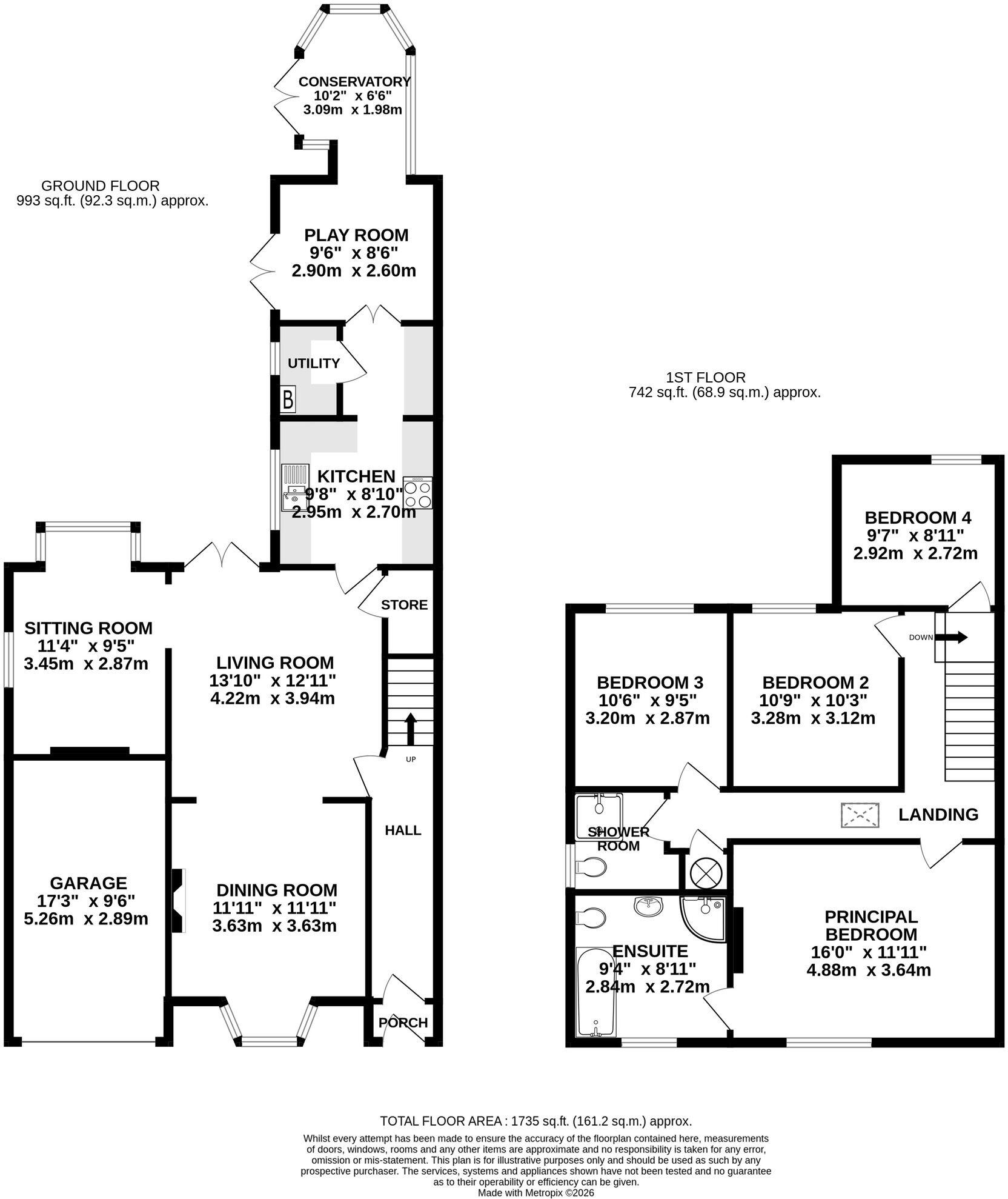 South Oak Lane, Wilmslow, SK9 floorplan