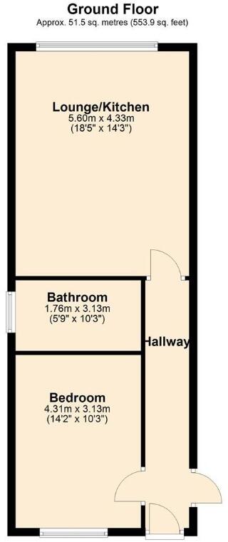 7 Pennine View, Dock Street, Fleetwood, Lancashire FY7 6JN floorplan