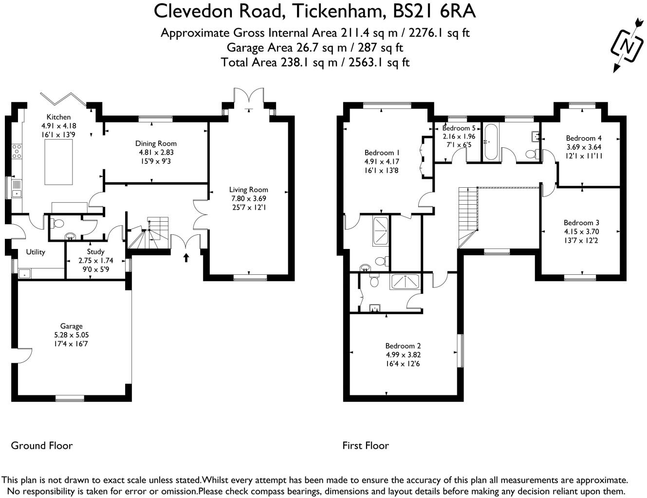 Clevedon Road, Tickenham, Clevedon, Somerset, BS21 floorplan