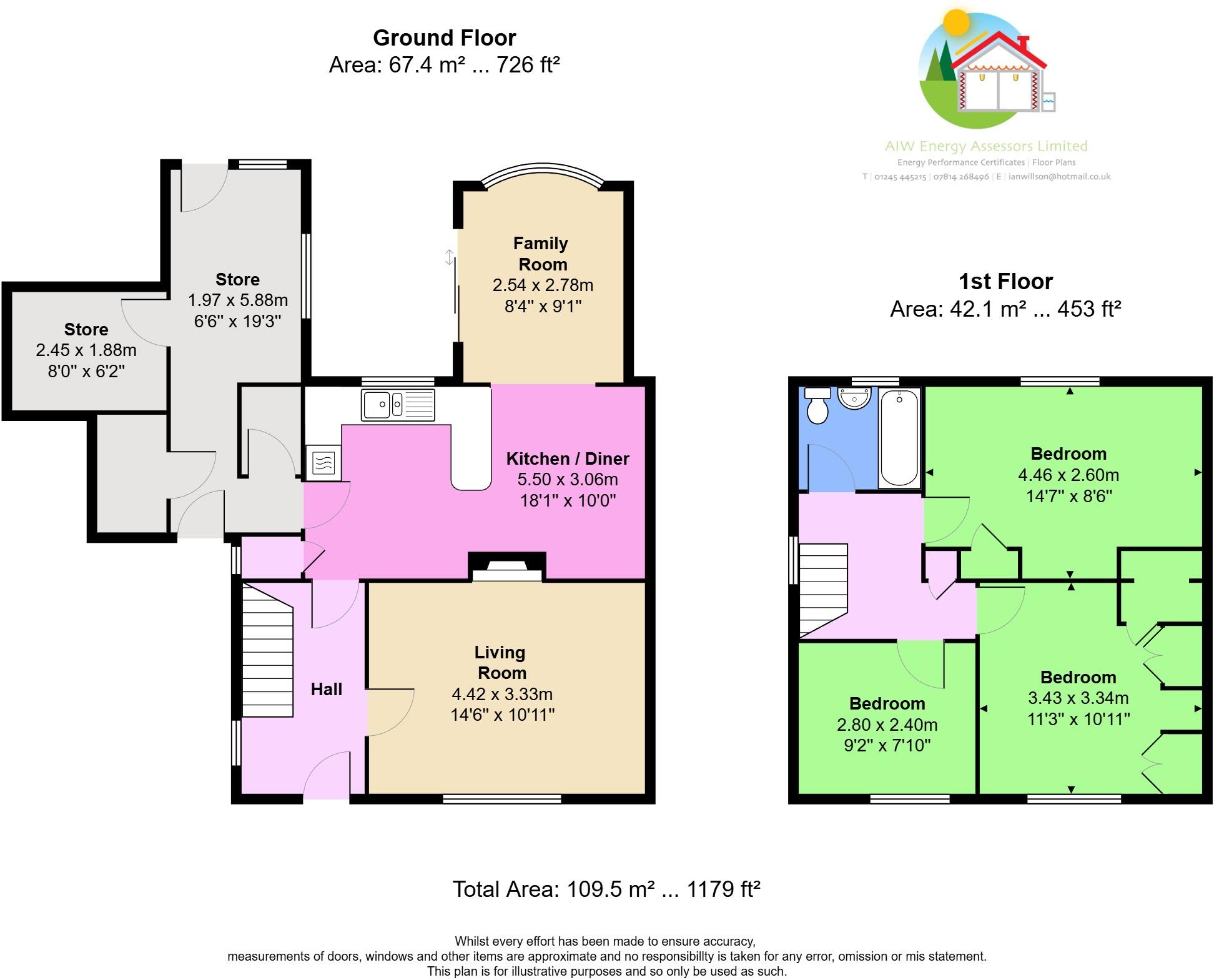 Bishops Hall Road, Pilgrims Hatch, CM15 floorplan