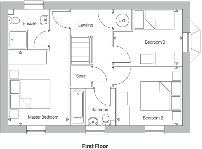 Oak Tree Gardens , Westwood, Nottingham, NG16 floorplan