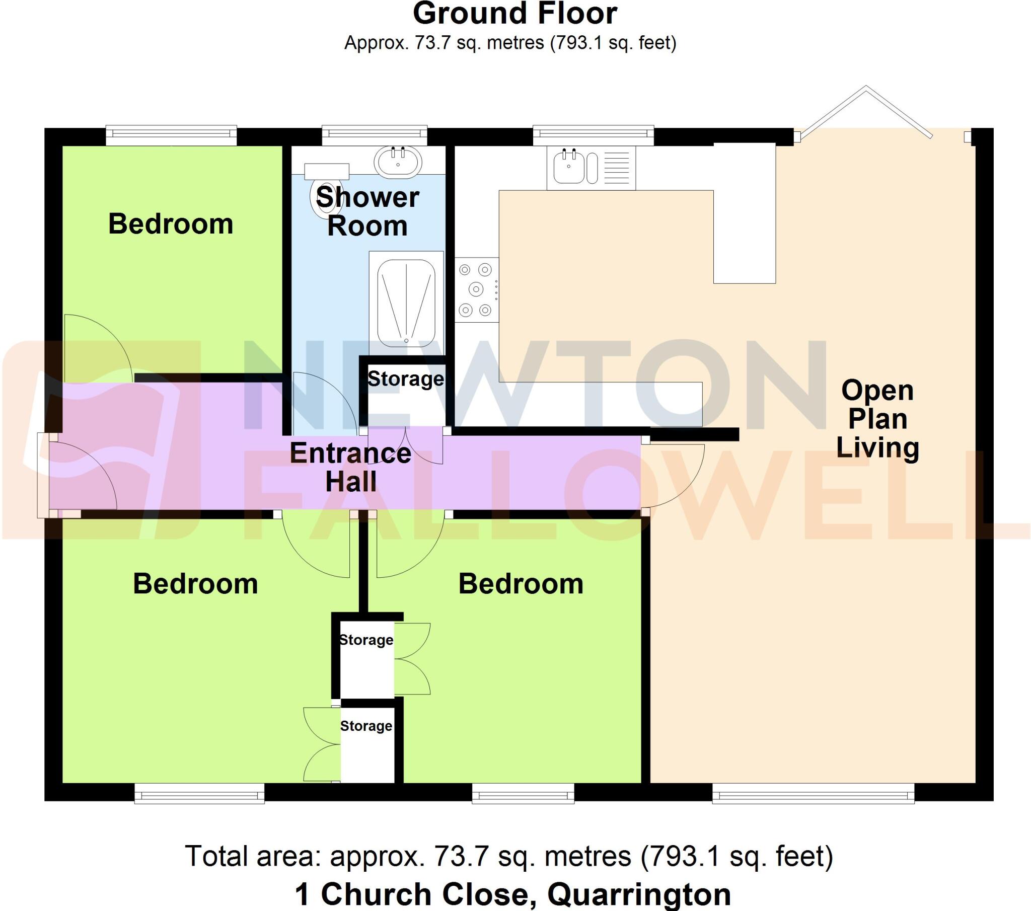 Church Close, Quarrington, Sleaford, NG34 floorplan