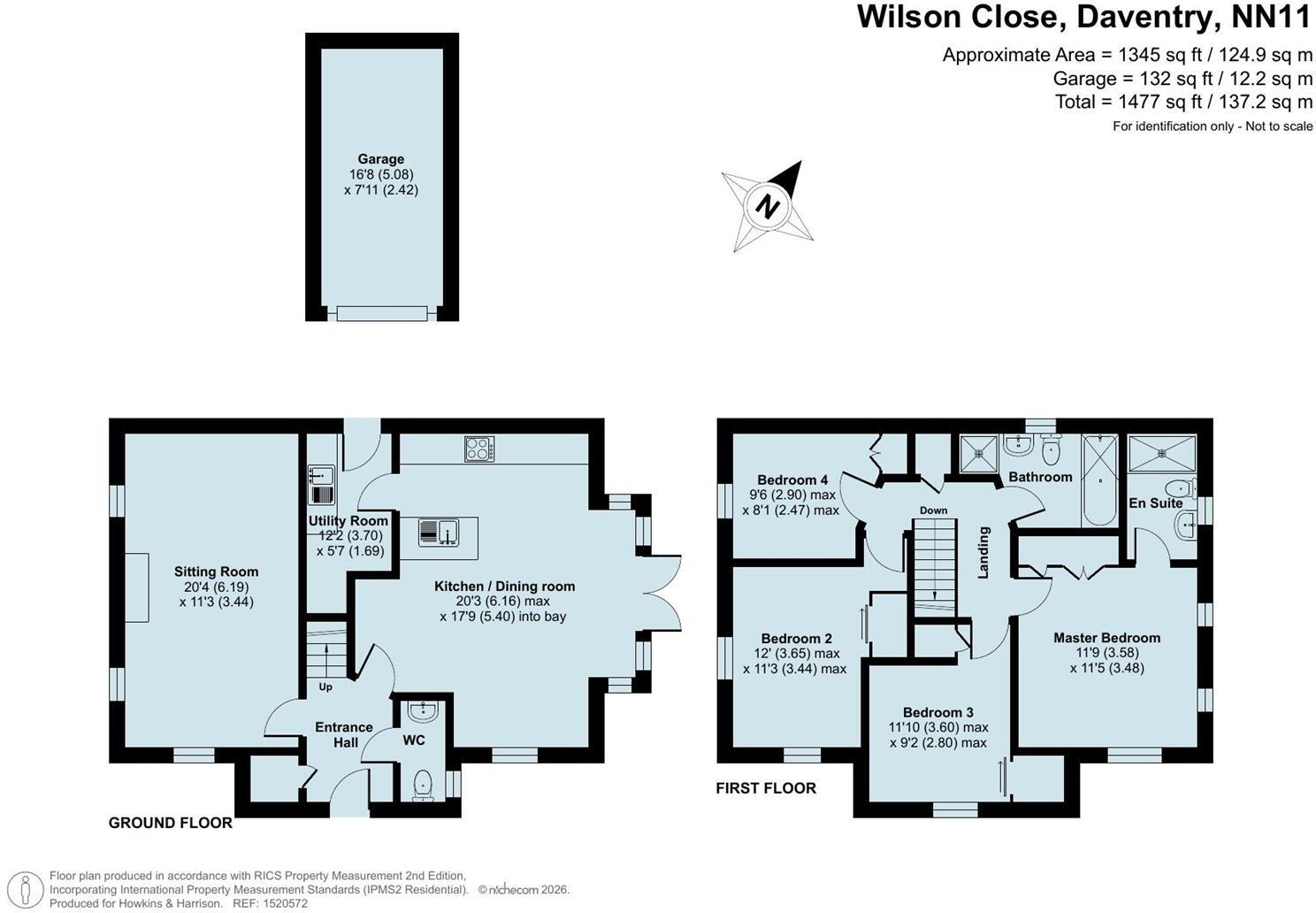 Wilson Close, Daventry, NN11 floorplan