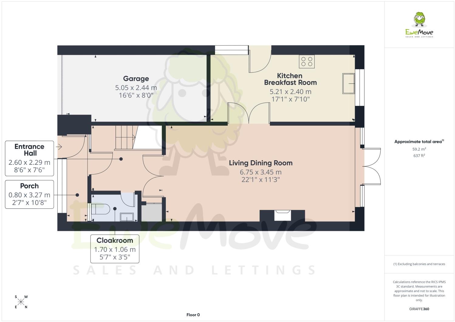Oak Drive, Higham, Rochester, ME3 7BD floorplan