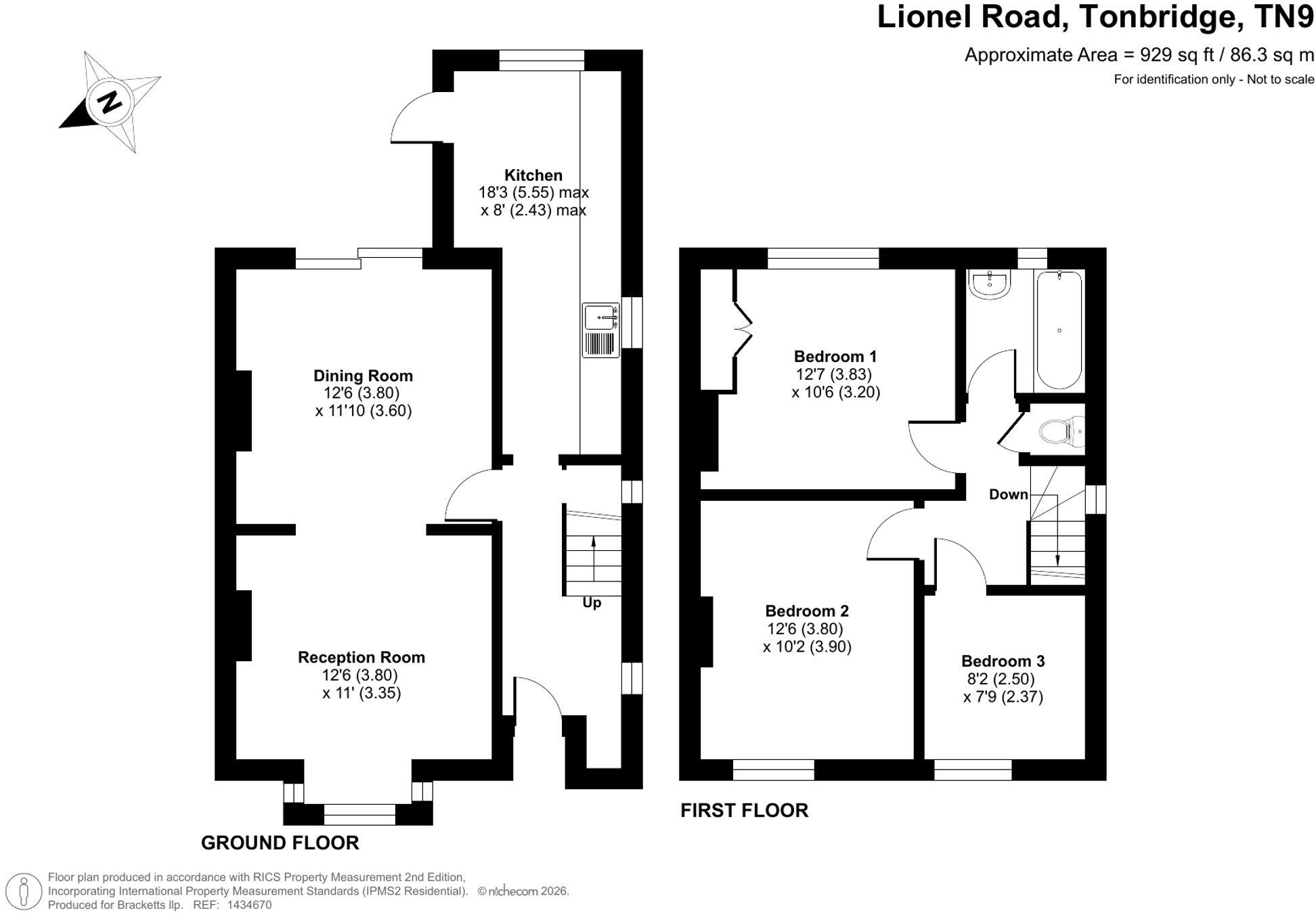 Lionel Road, Tonbridge, TN9 floorplan