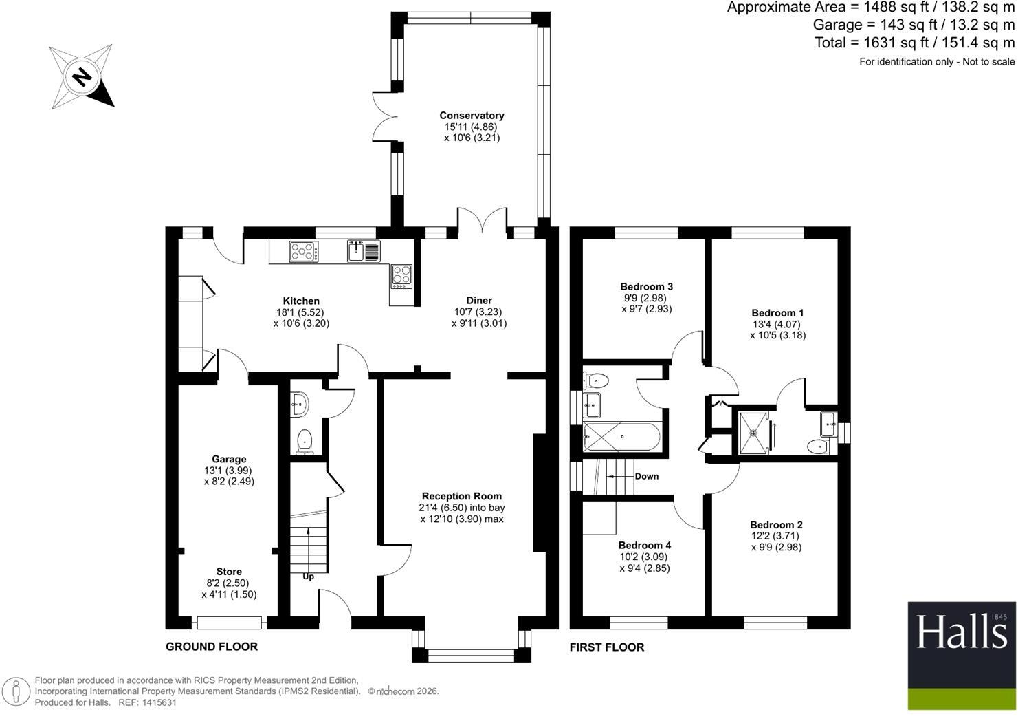 Waresley Park, Hartlebury, Kidderminster floorplan