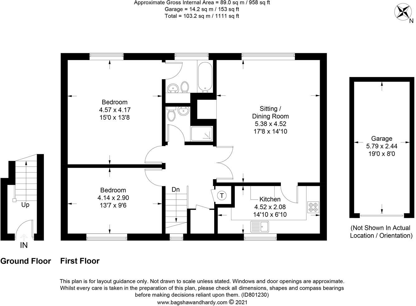 LEATHERHEAD ROAD, ASHTEAD, KT21 floorplan