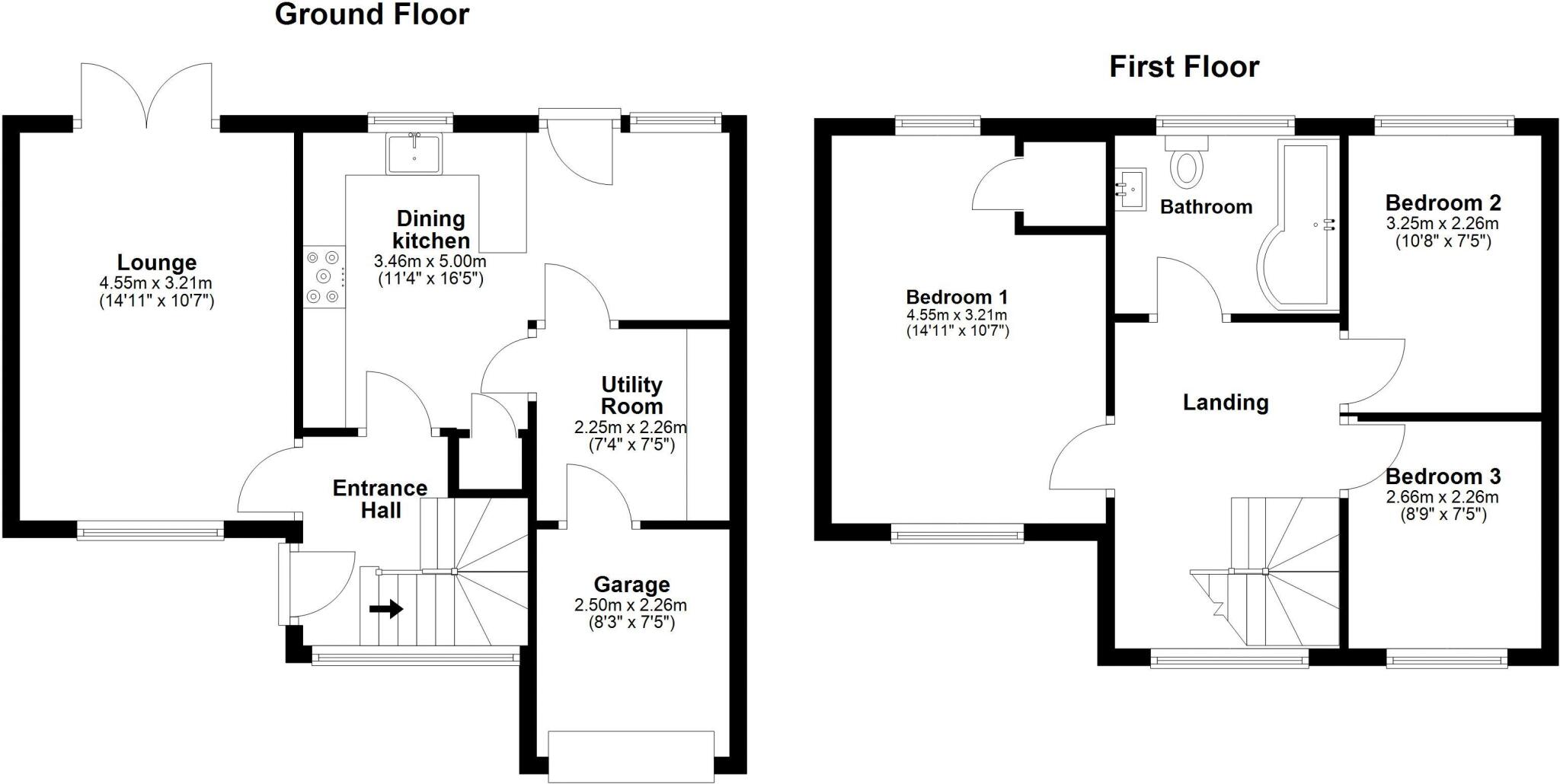 Mouselow Close, Hadfield, Glossop floorplan