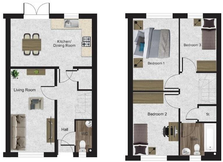 Brook Close, Lyneham floorplan