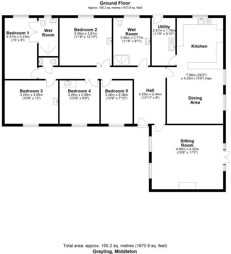Grayling, Middleton, Pickering, YO18 8PA floorplan