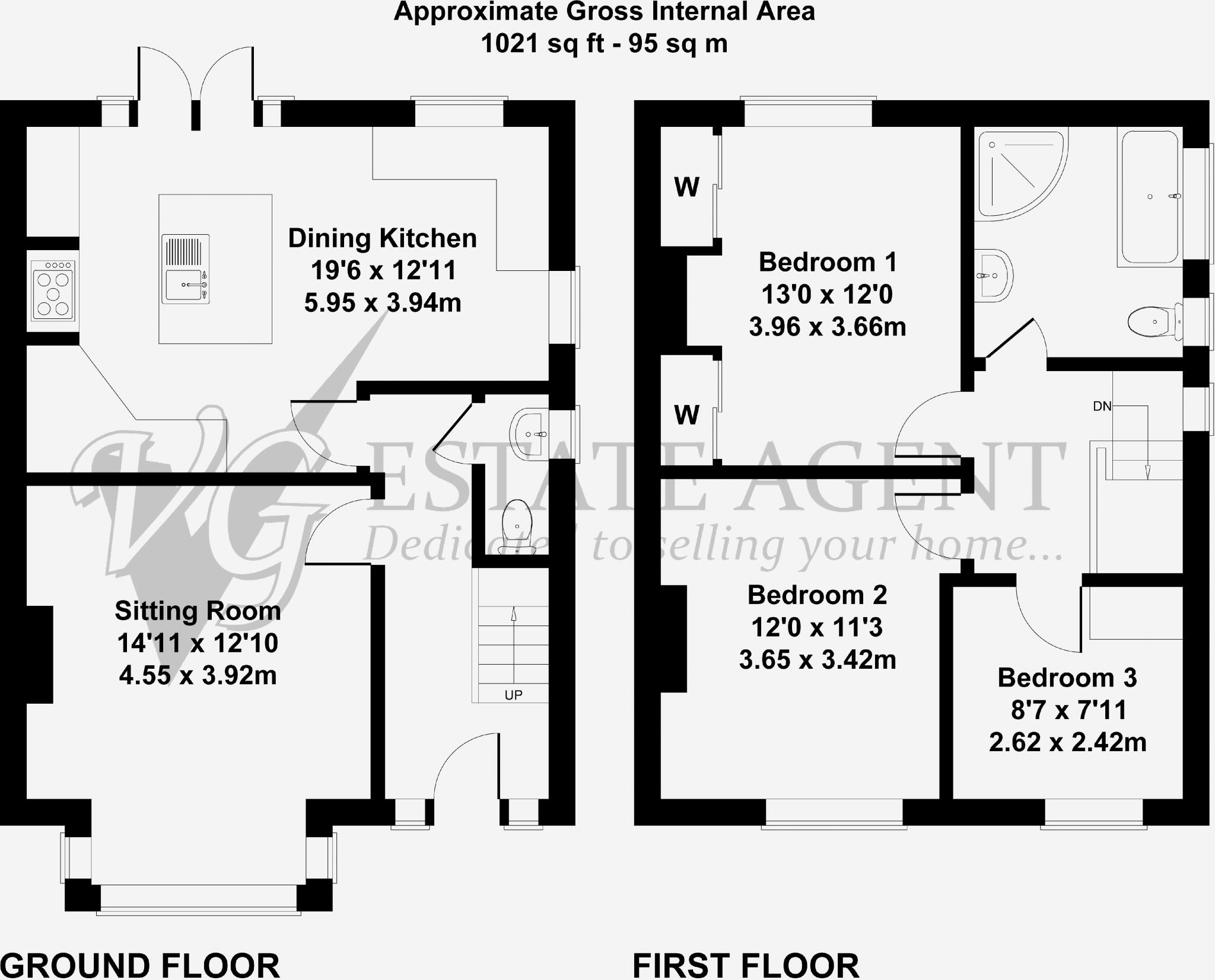 140 Halifax Road, Ripponden HX6 4AG floorplan
