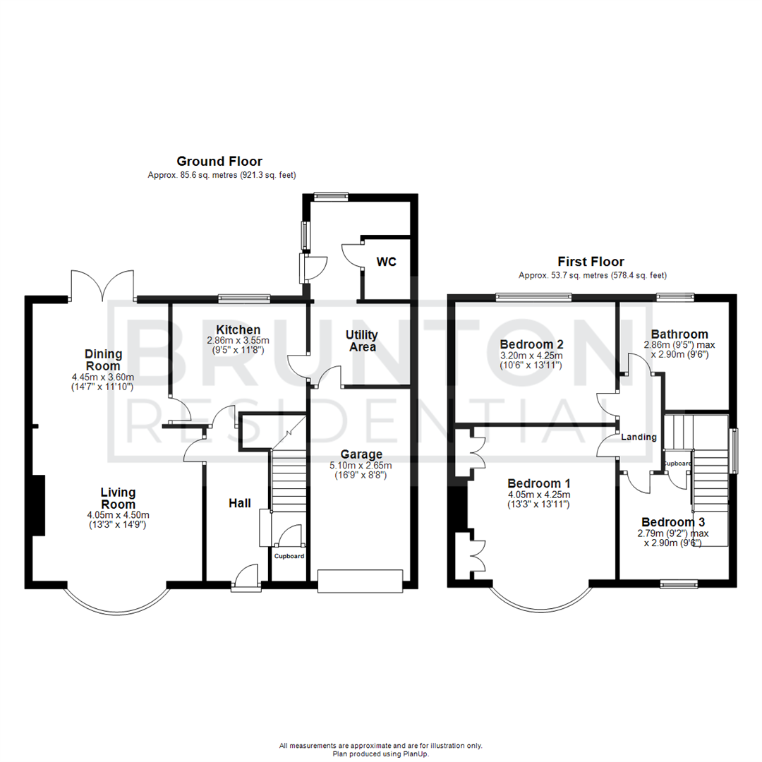 Burnside Road, Gosforth, NE3 floorplan