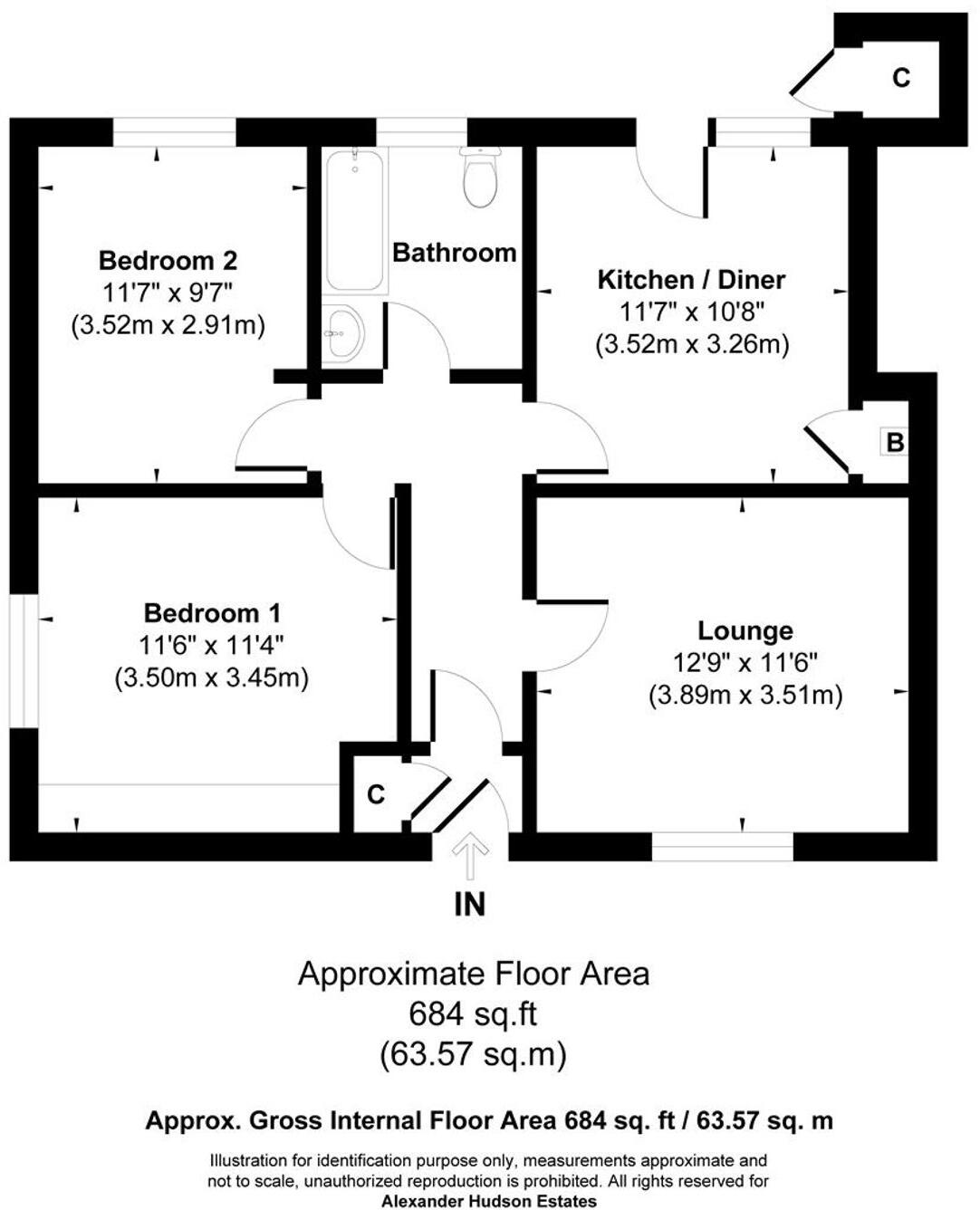 Stoneleigh Avenue, Longbenton, NE12 floorplan