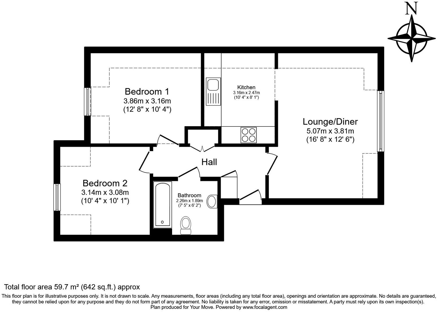 Addison Road, Tunbridge Wells, Kent, TN2 floorplan