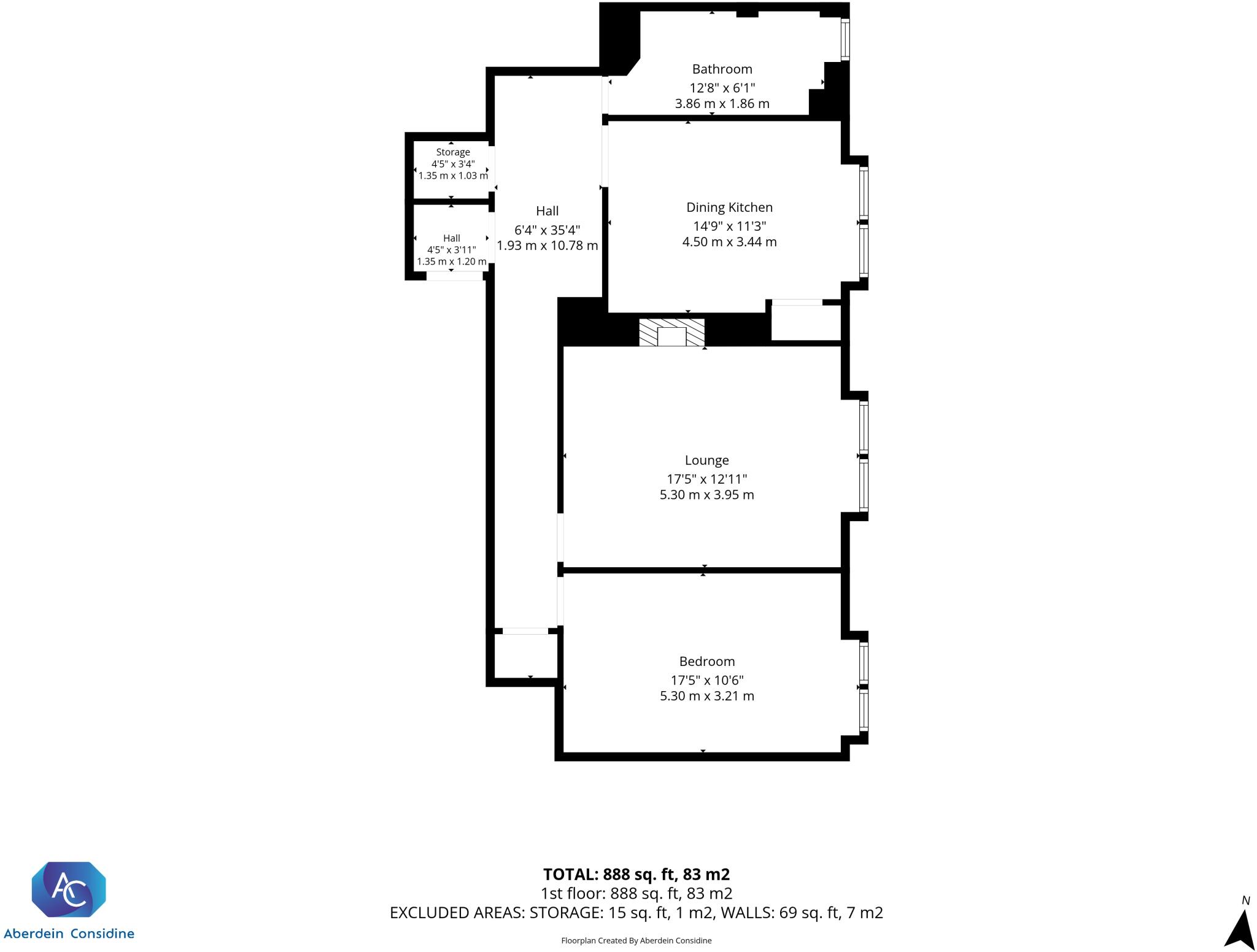 1/2, 101 Armadale Street, Glasgow, Glasgow City, G31 floorplan