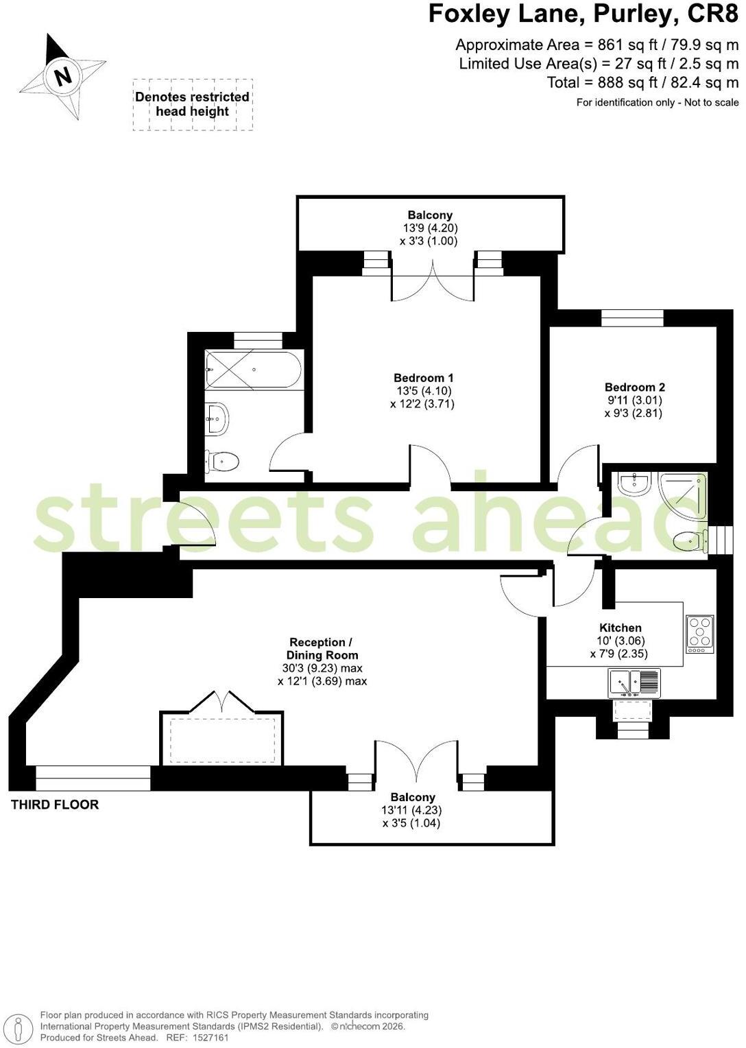 Foxley Lane, Purley, CR8 floorplan