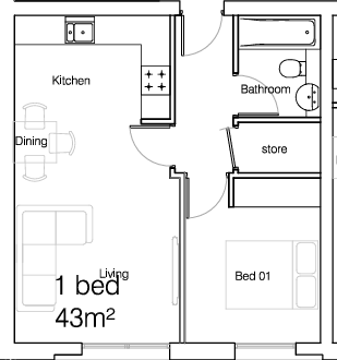 Davenport Park Apartments, Buxton Road, Great Moor, Stockport floorplan
