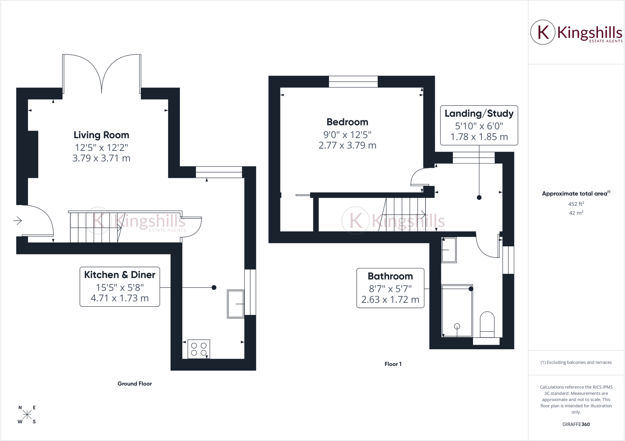 355, London Road, High Wycombe, Buckinghamshire, HP11 1EJ floorplan