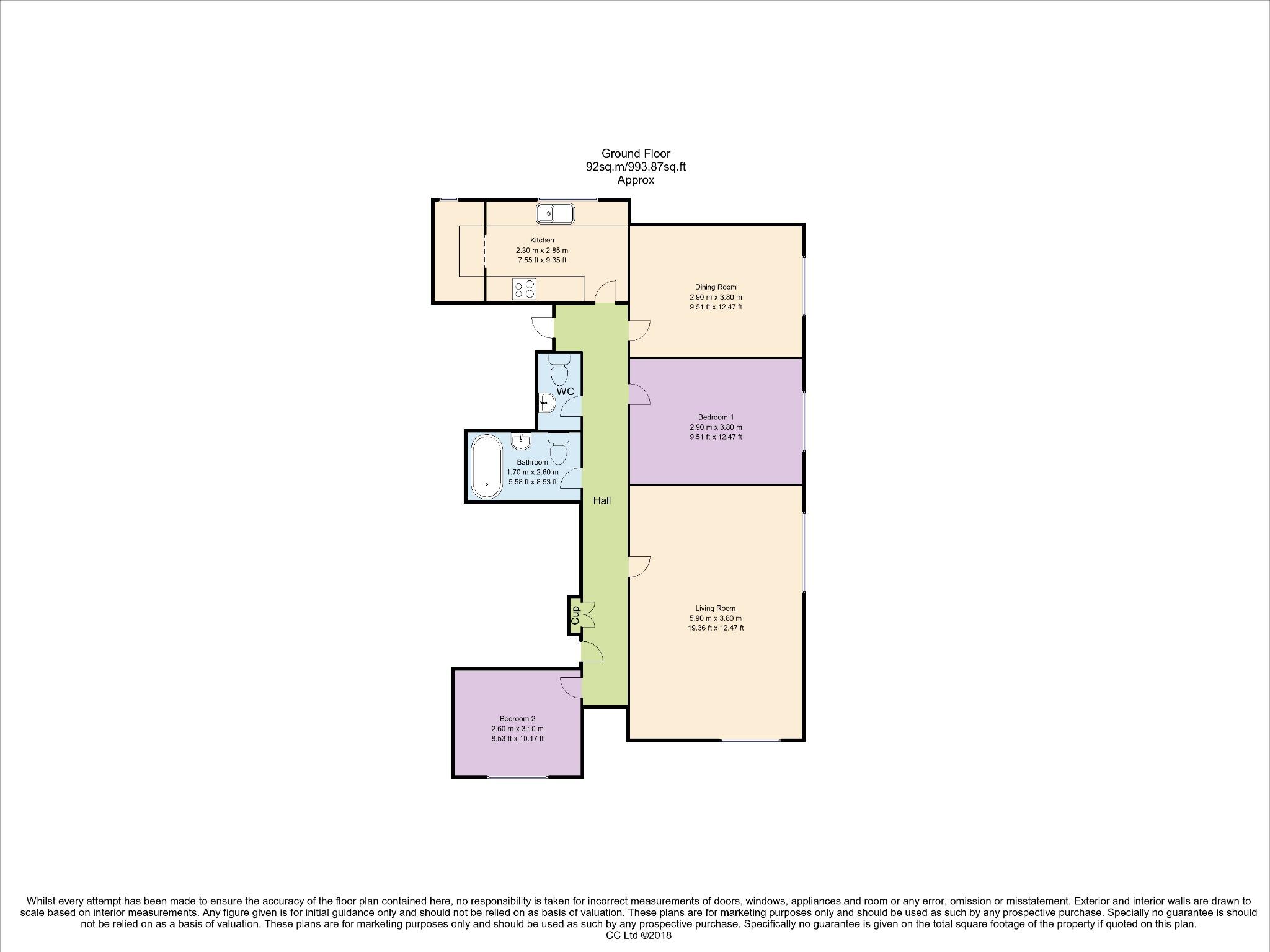 Valley House, Park Valley, Nottingham, Nottinghamshire, NG7 1BQ floorplan