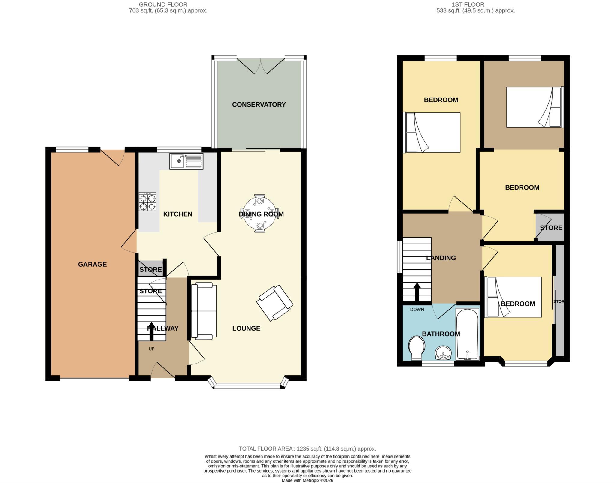 Wallcroft, Willaston floorplan