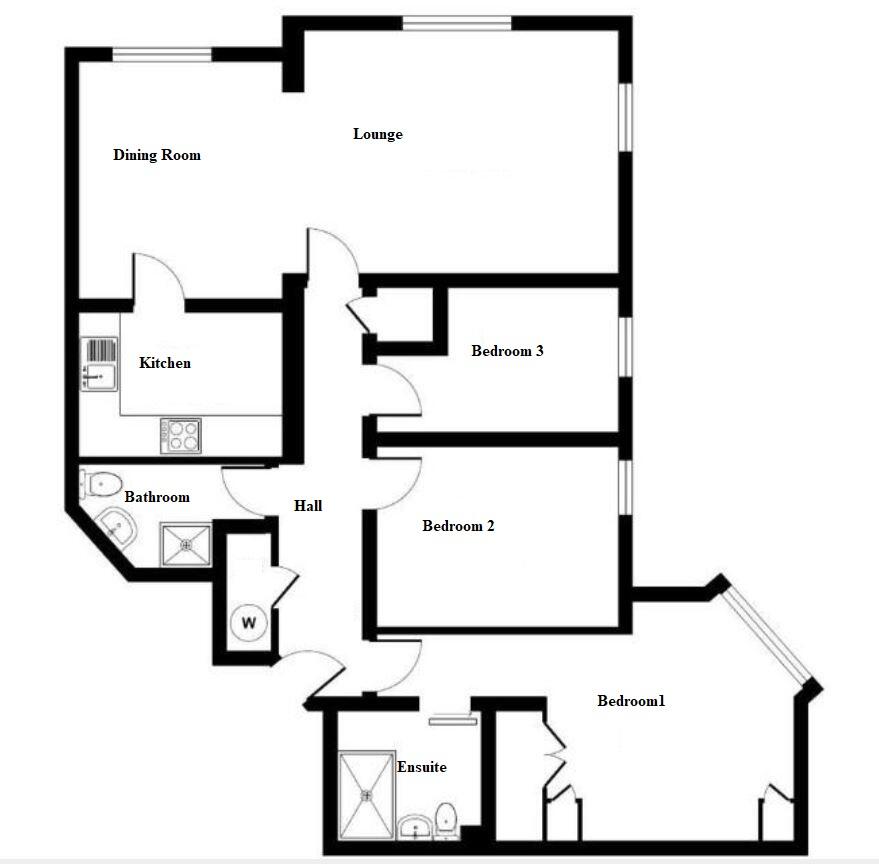 Pegasus Court, 58 Lansdowne Road, Bournemouth, BH1 floorplan