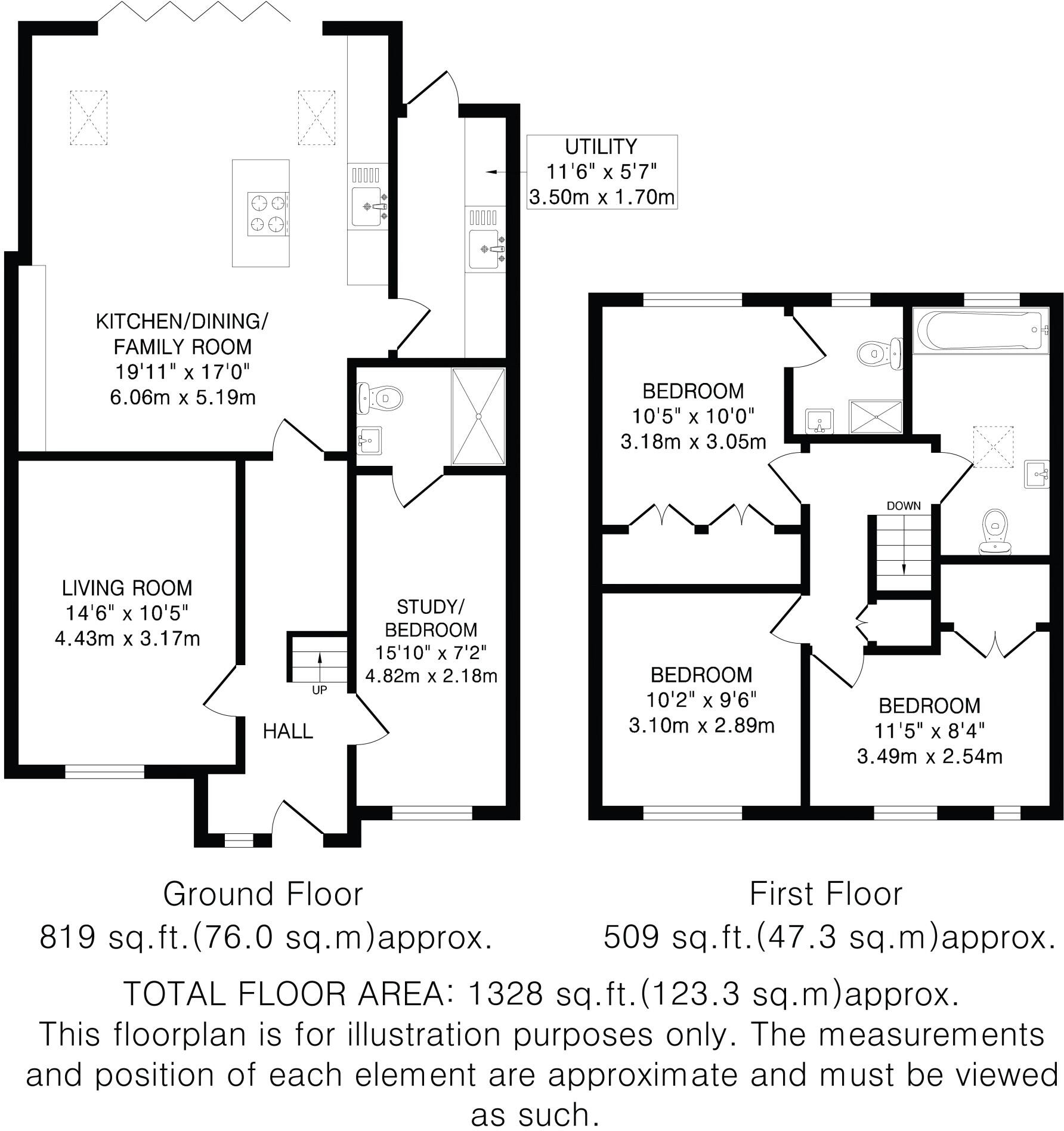 Halsey Drive, Hitchin, SG4 floorplan
