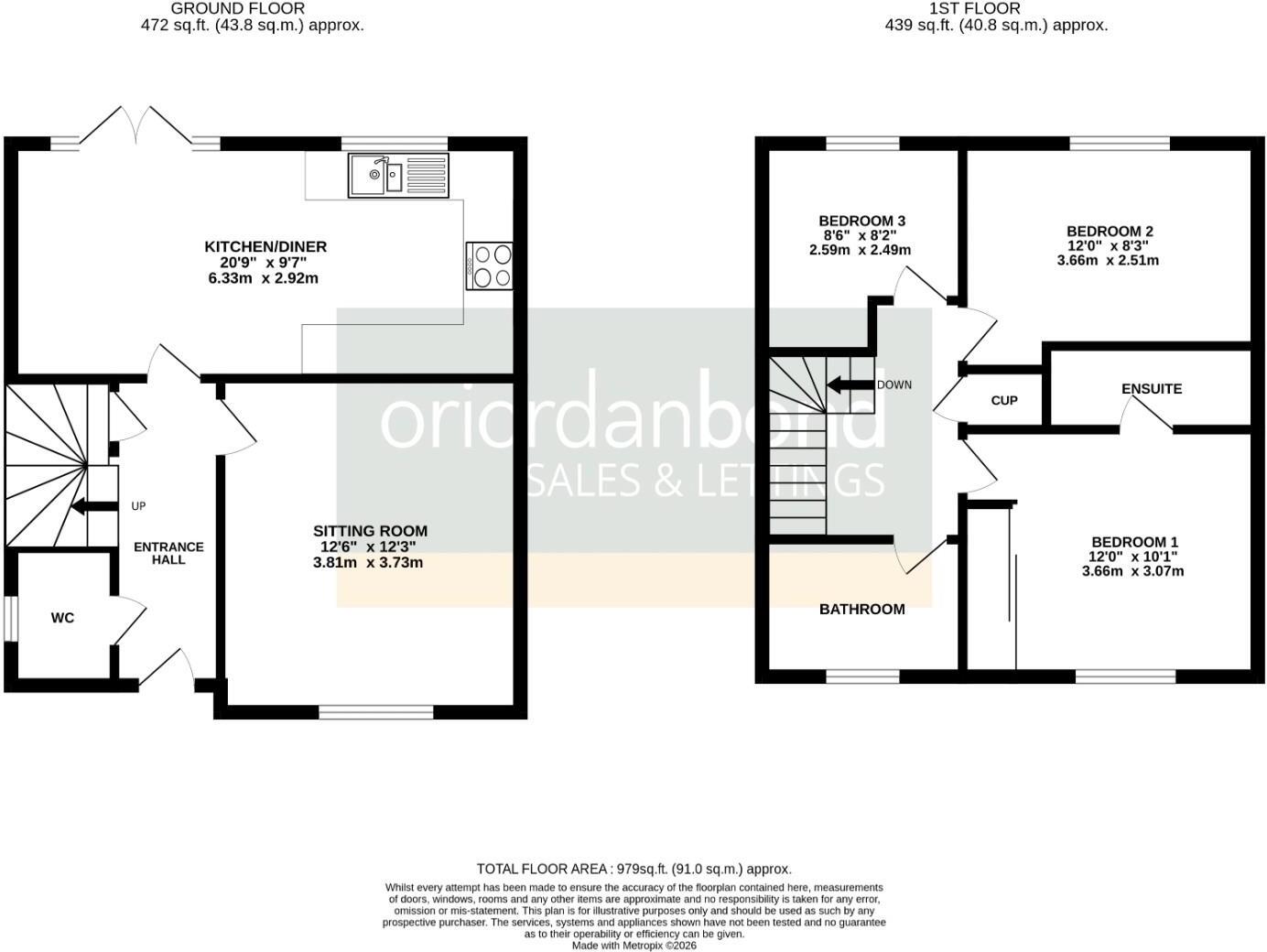 Highwayman Close, Boughton, Northampton NN2 floorplan