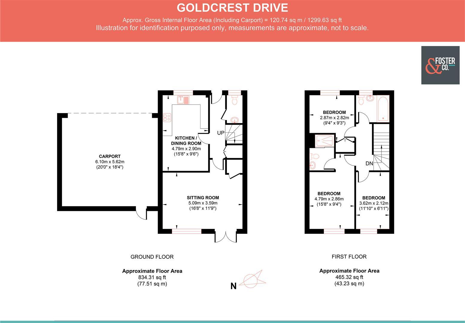 Goldcrest Drive, Sayers Common floorplan