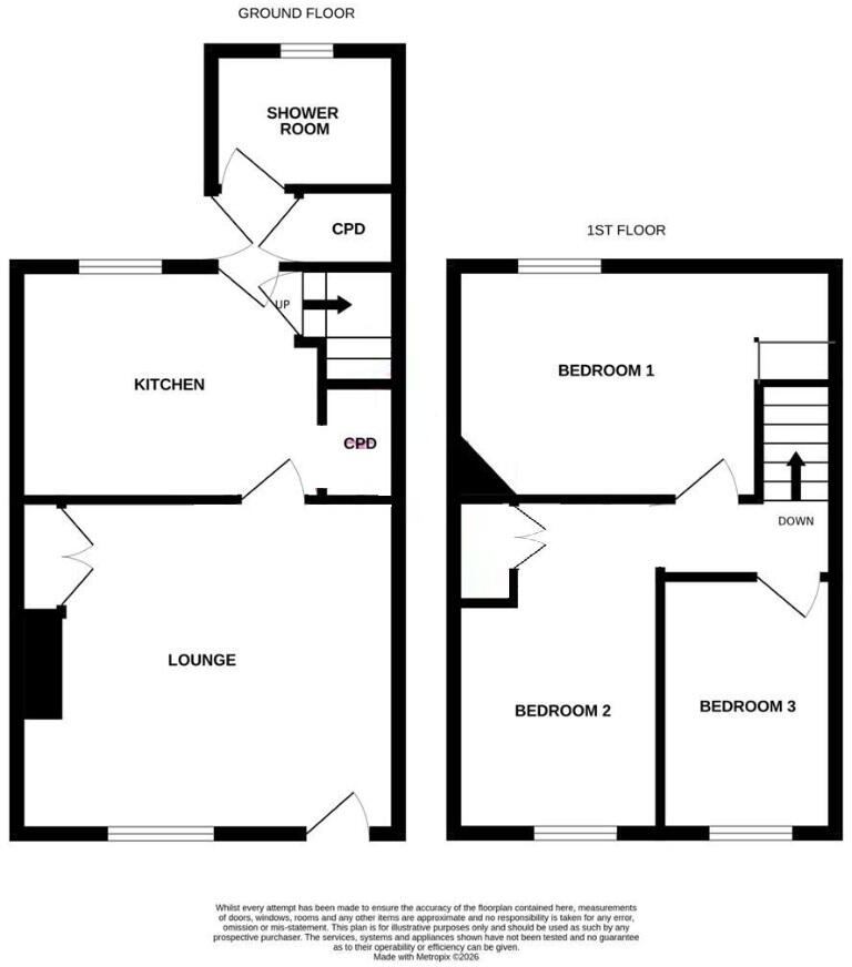 231 Spark Lane, Mapplewell, Barnsley, South Yorkshire S75 6AF floorplan