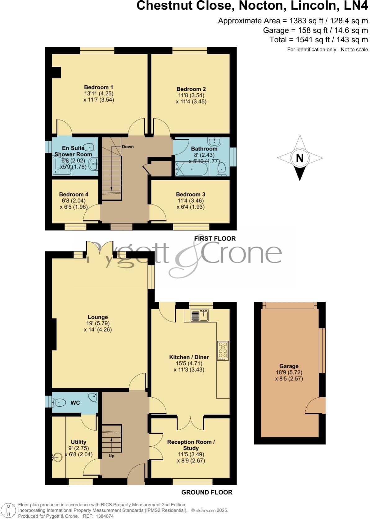 Chestnut Close, Nocton, Lincoln, Lincolnshire, LN4 floorplan