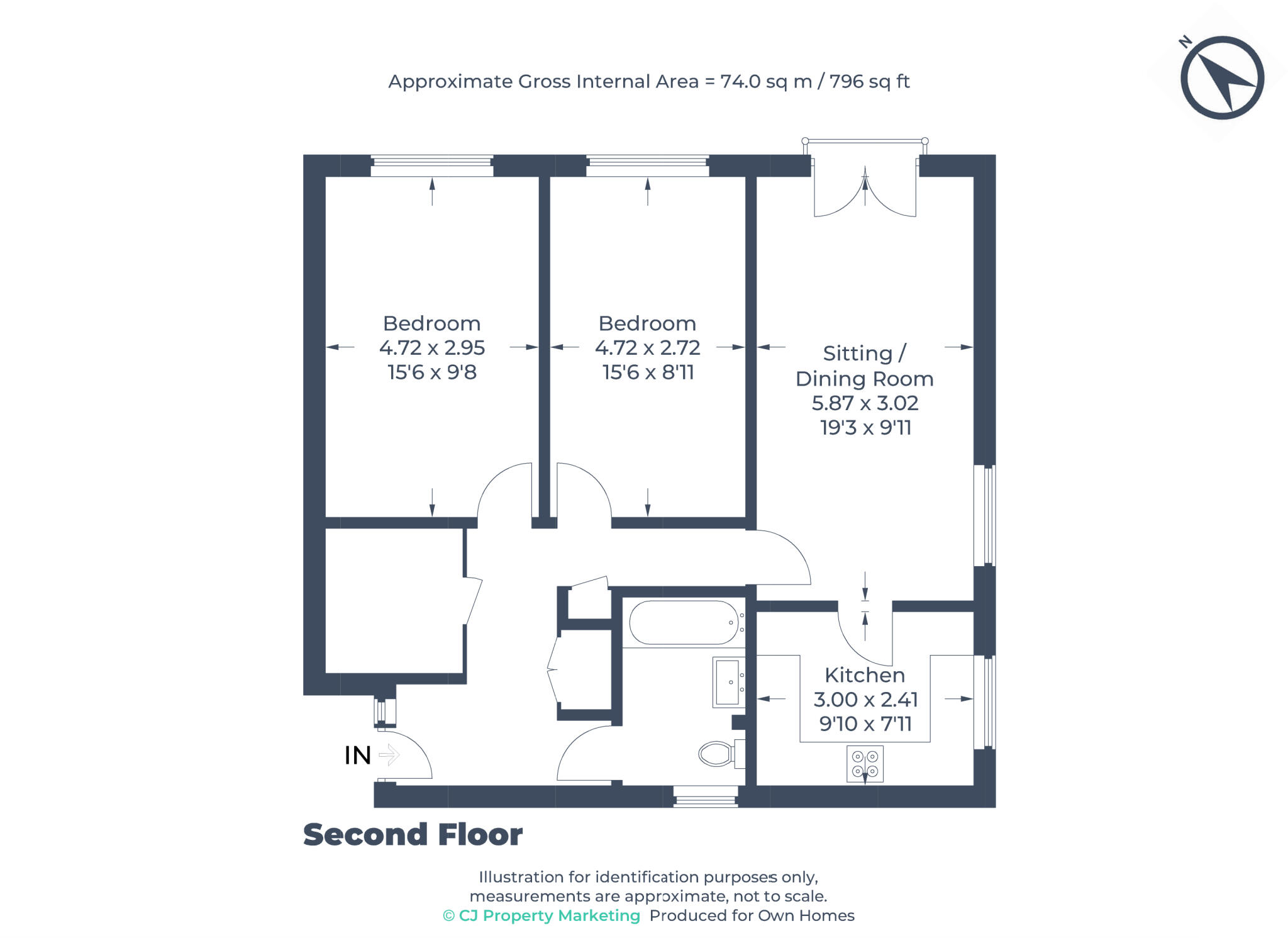 Campion Court, Stevenage, Hertfordshire floorplan
