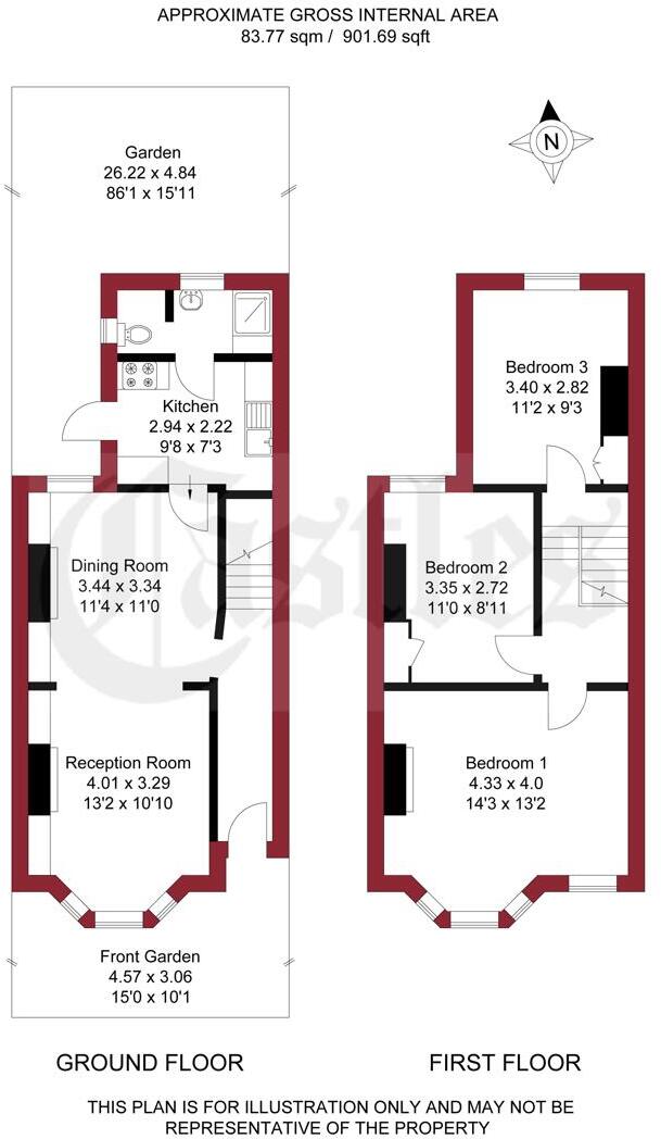 Lincoln Road, Enfield floorplan