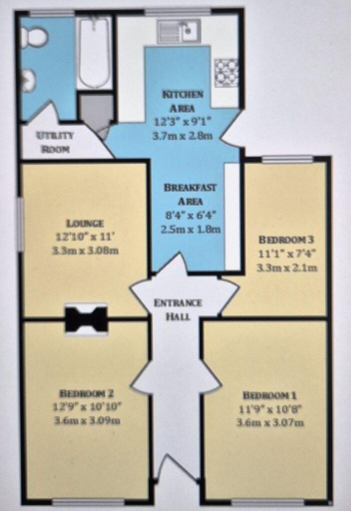 1 Foxhills Ashurst SO40 7ED floorplan