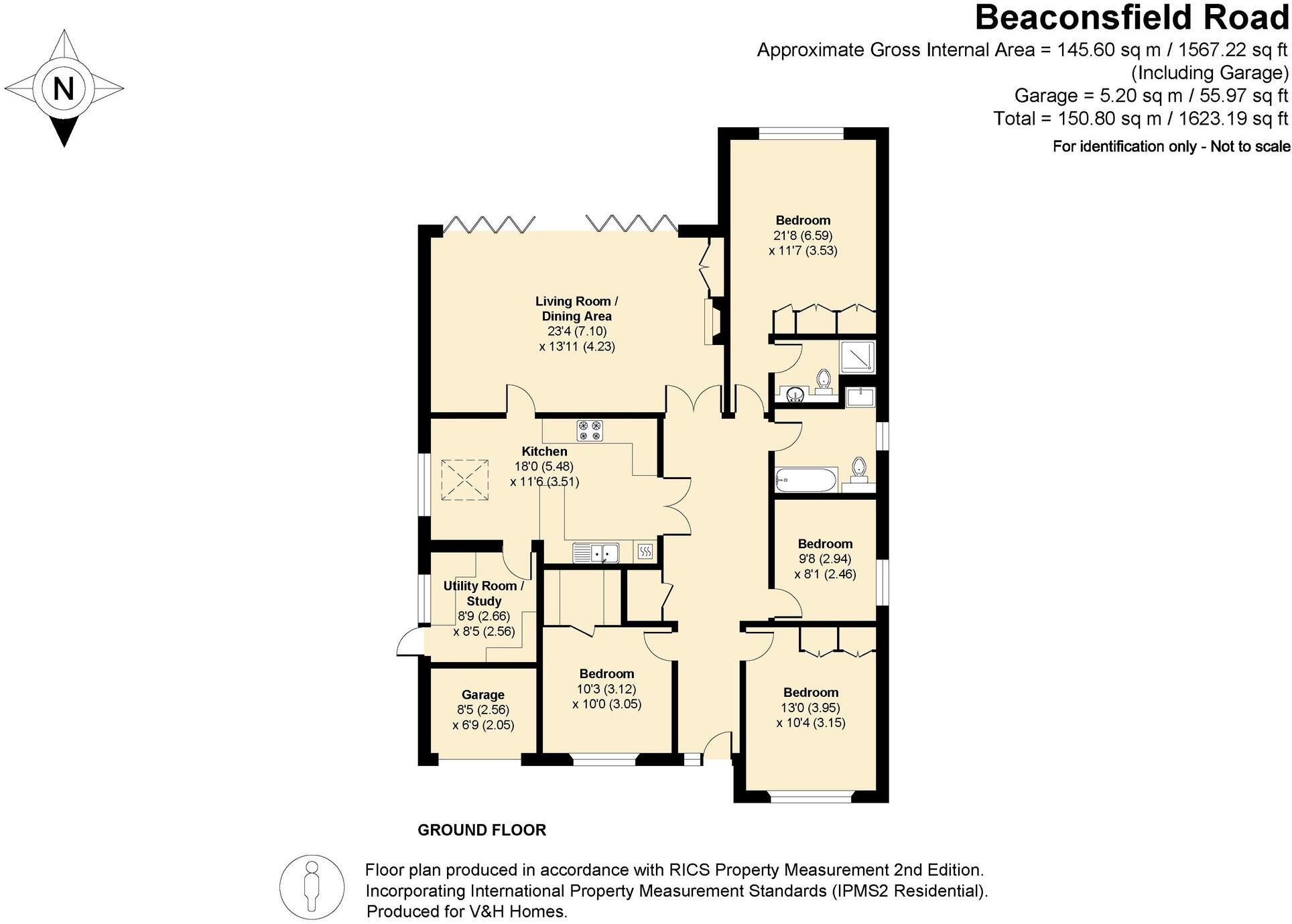 Beaconsfield Road, Epsom, KT18 floorplan