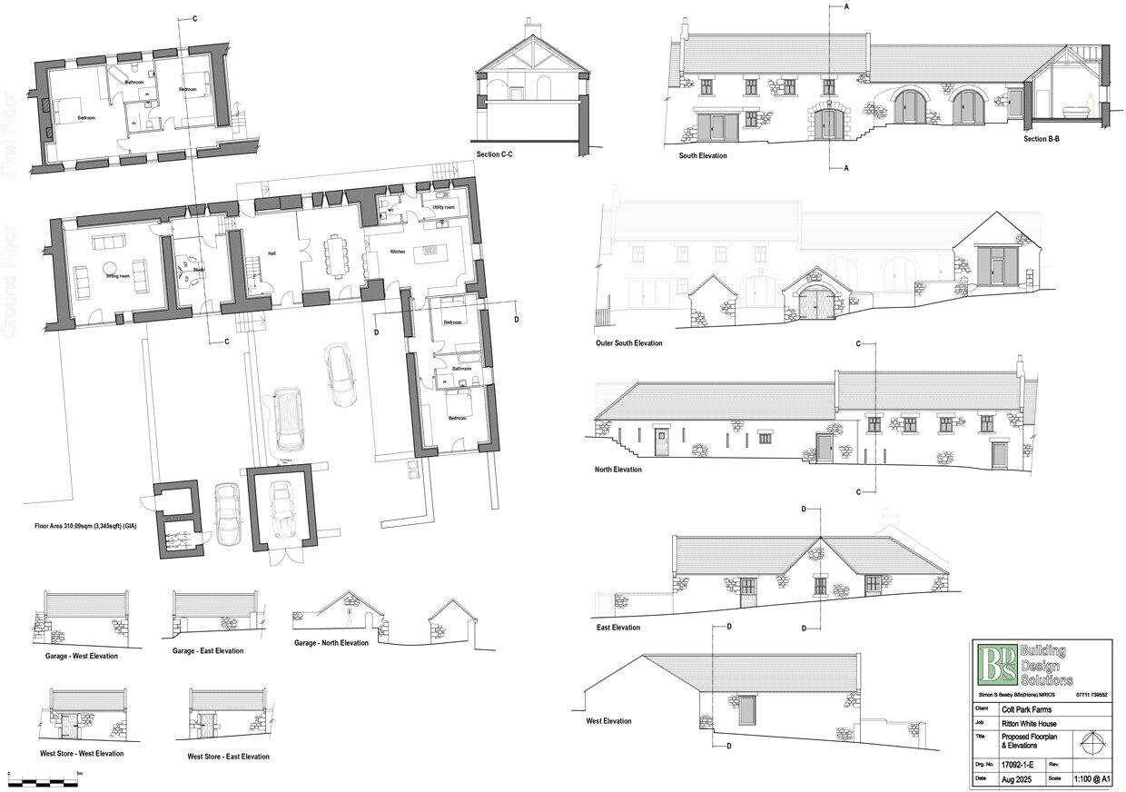 Lot 1 The Traditional Steading, Ritton White House Development, Netherwitton, Morpeth, Northumberland, NE61 floorplan