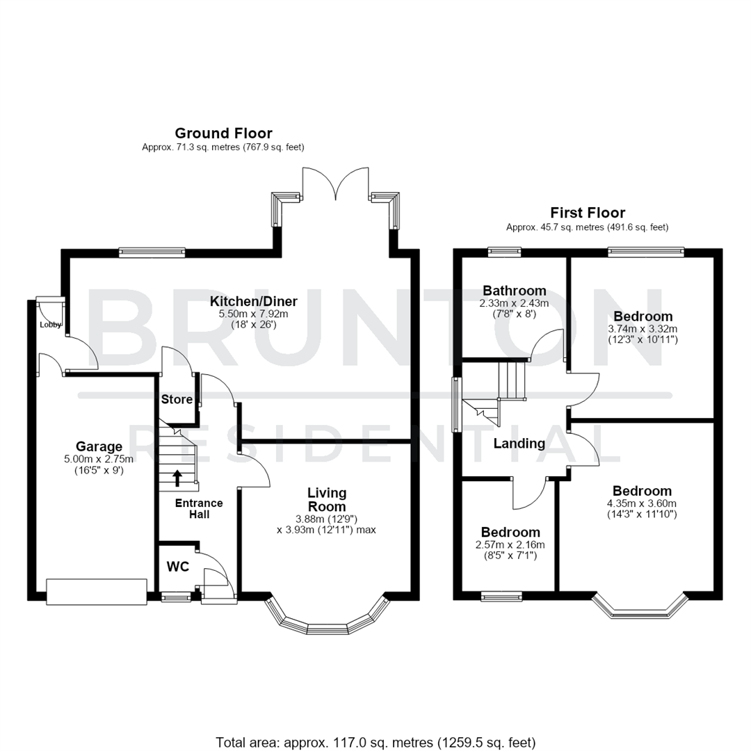 Northfield Road, Gosforth, NE3 floorplan