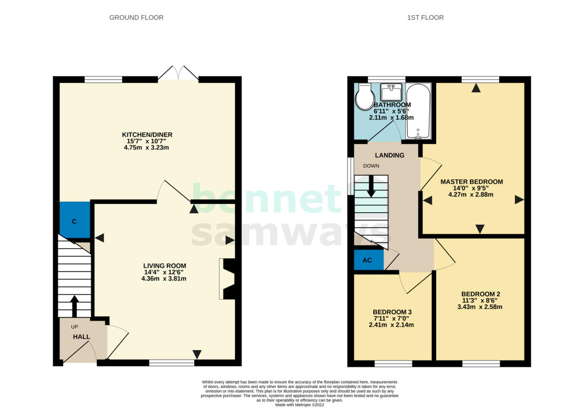 Cedar Close, Ashbourne, DE6 floorplan