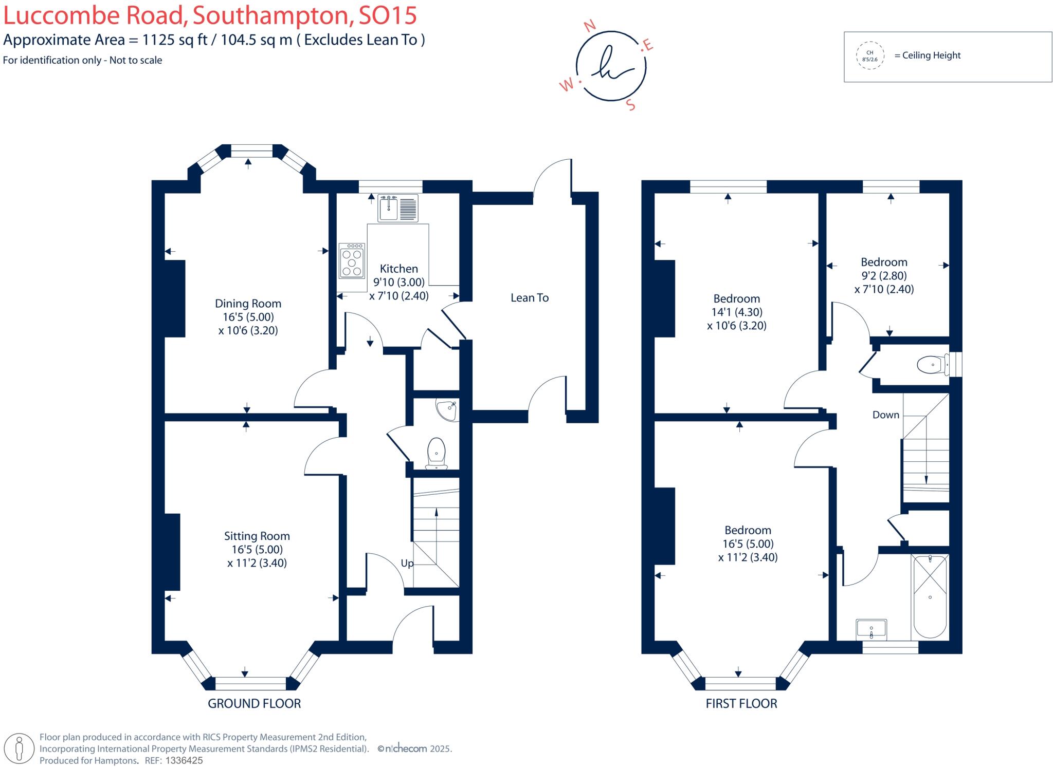 Luccombe Road Upper Shirley SO15 floorplan