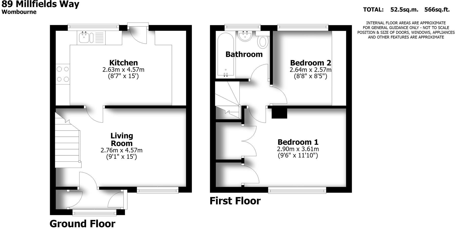 89 Millfields Way, Wombourne, Wolverhampton floorplan