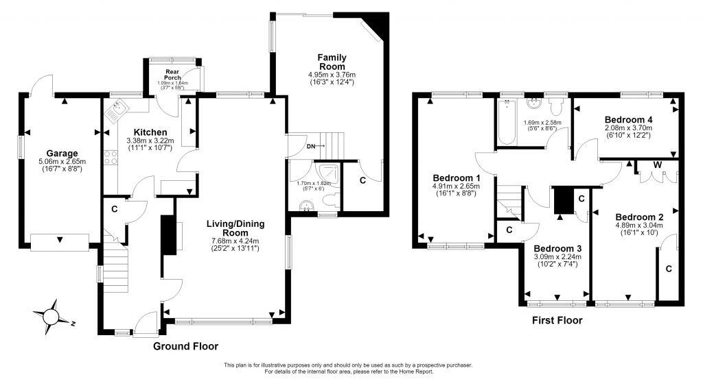 56 Caiystane Terrace, Fairmilehead, Edinburgh, EH10 6SW floorplan
