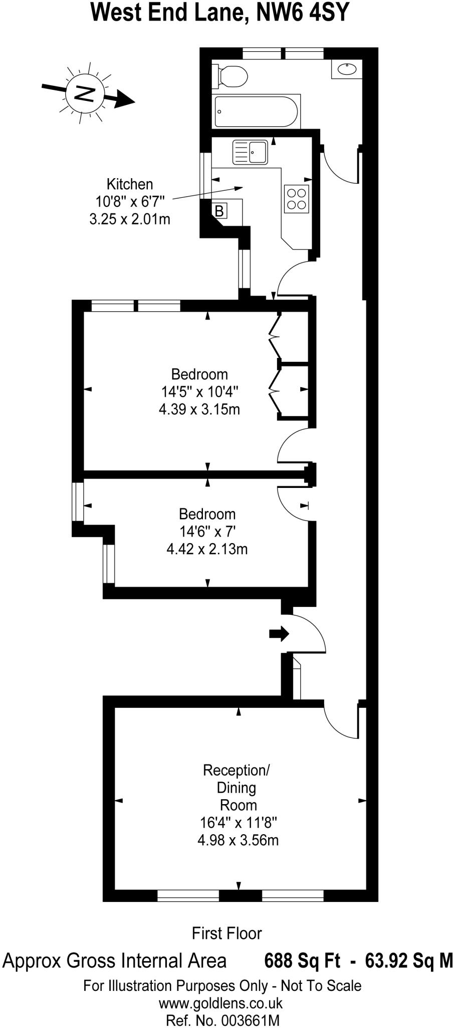 West End Lane, West Hampstead NW6 floorplan