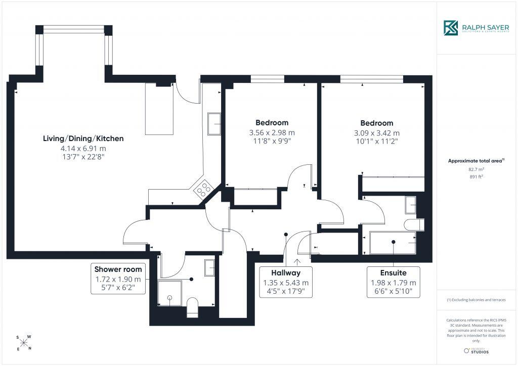 1/2 Portland Gardens, The Shore, Edinburgh, EH6 6NA floorplan