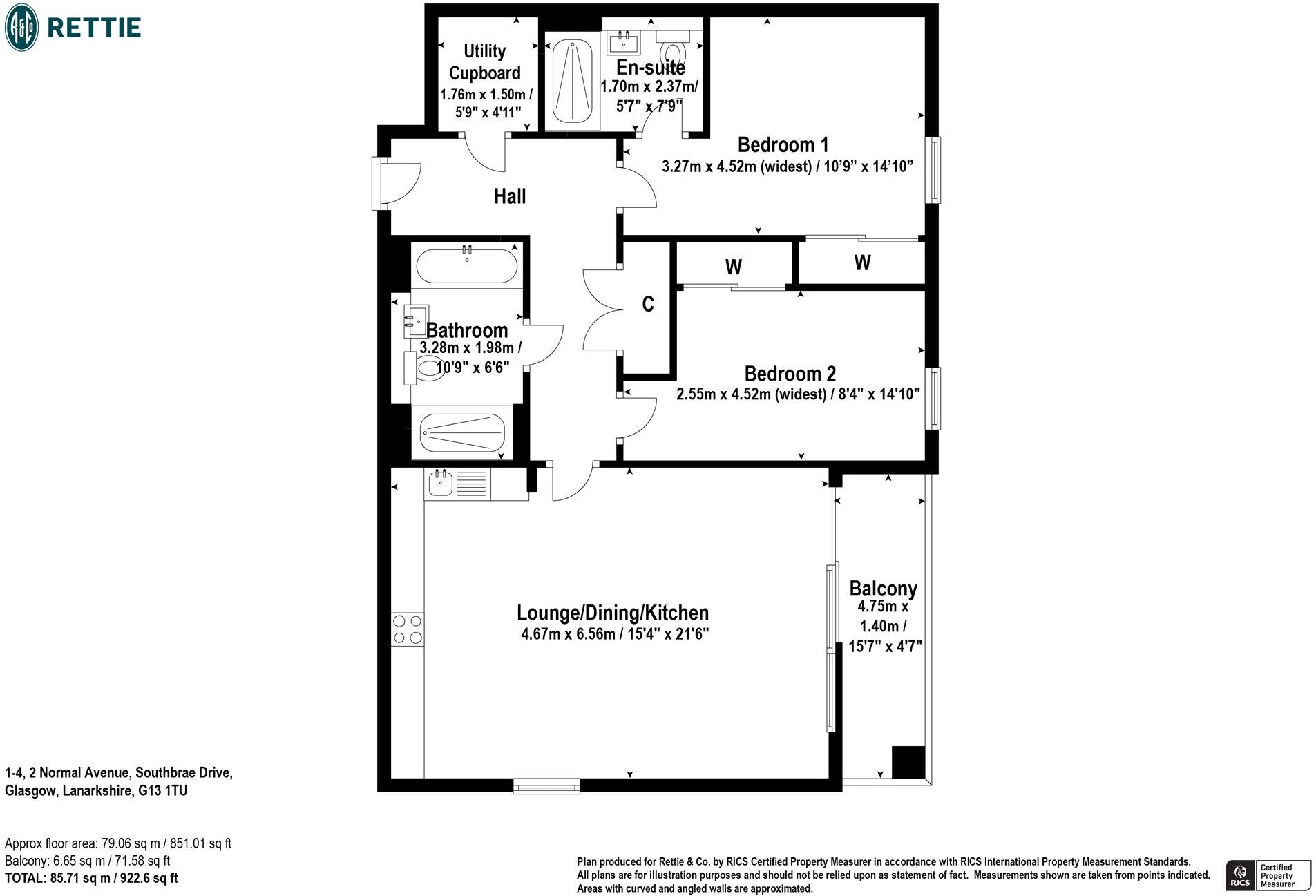 Normal Avenue, Jordanhill, Glasgow floorplan