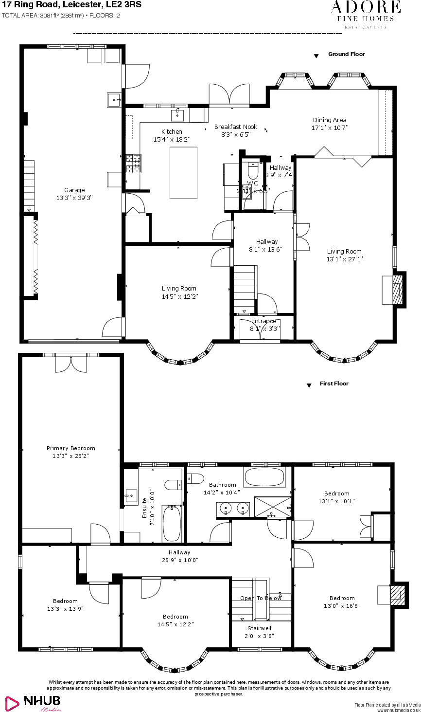 Chase House, Ring Road, Knighton, Leicester floorplan