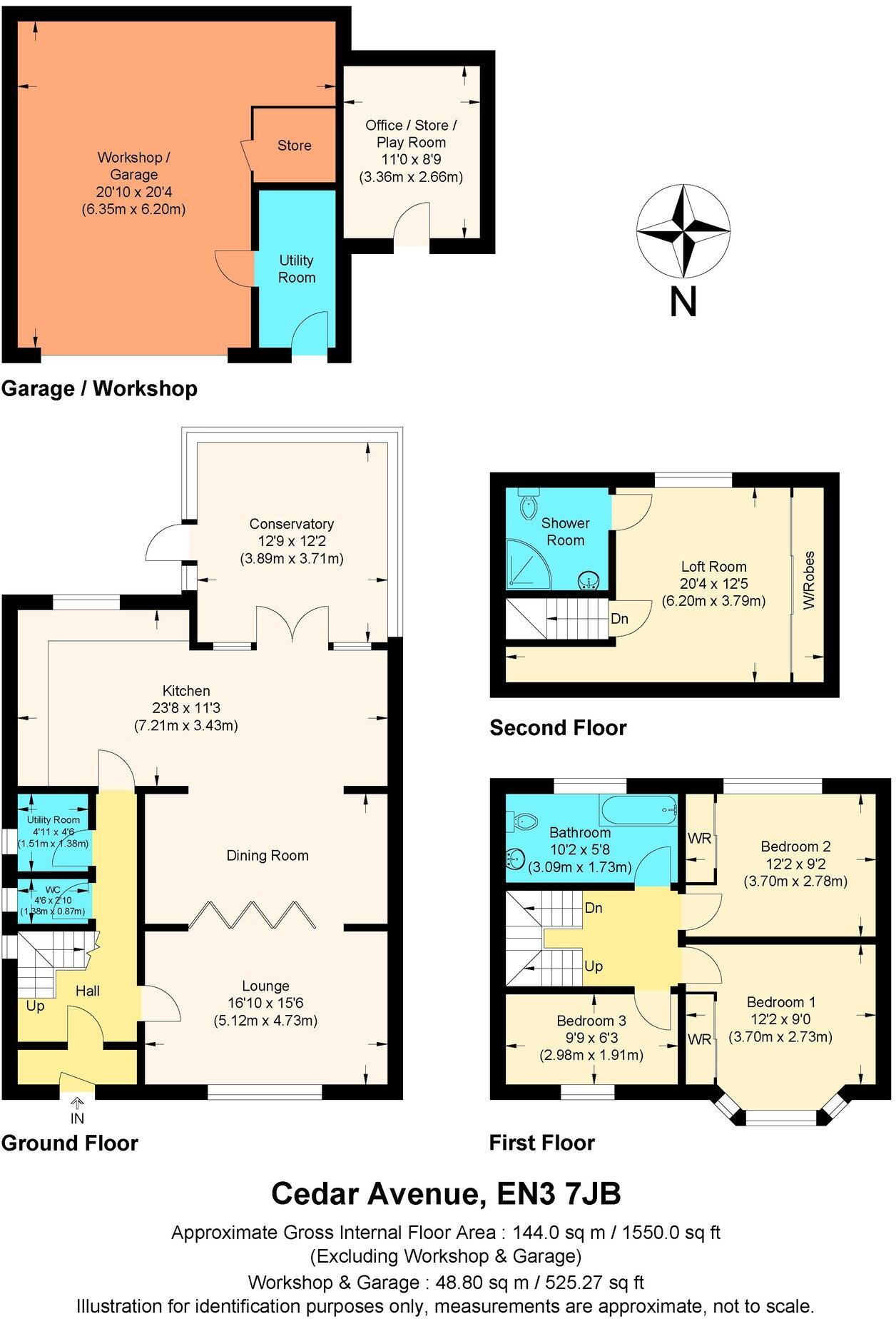 Cedar Avenue, Enfield, EN3 floorplan