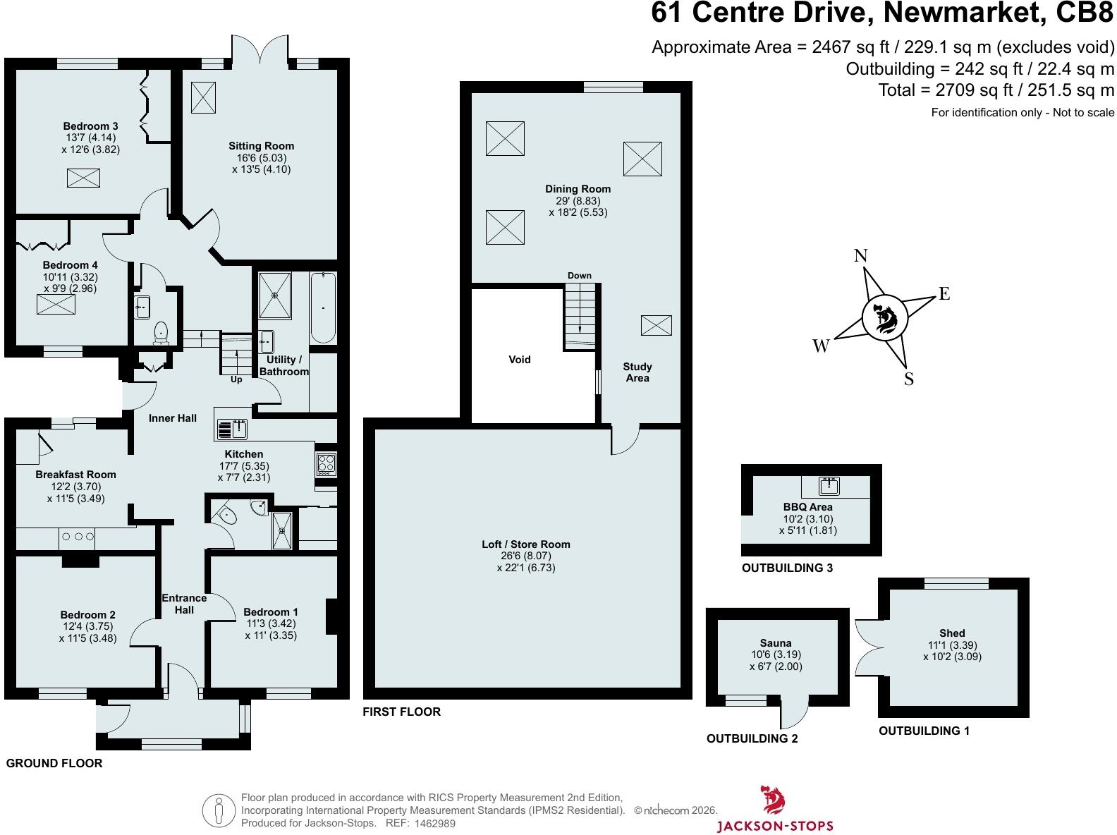 61, Centre Drive, Newmarket, Suffolk, CB8 floorplan