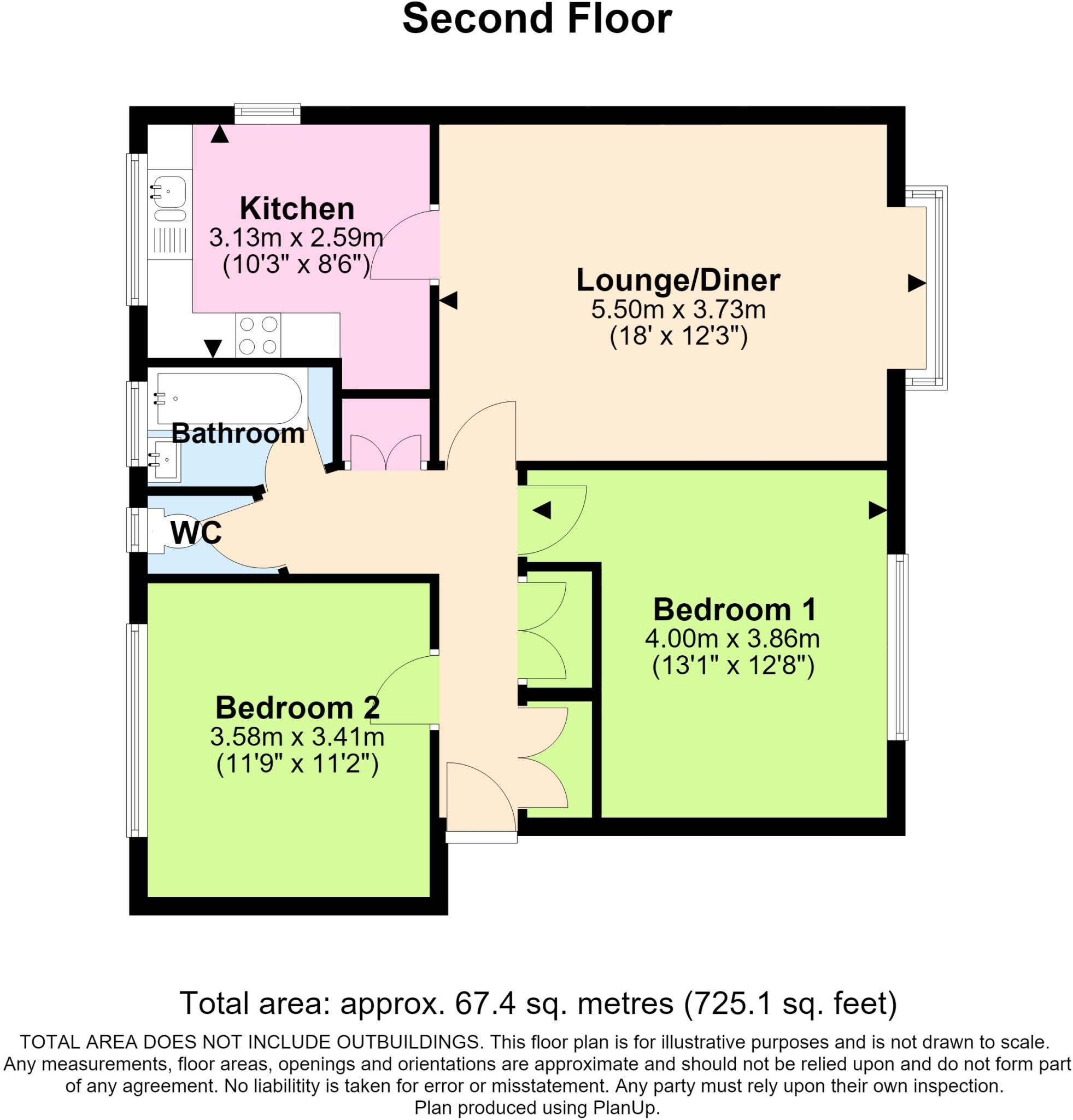 Whiterock Place, Southwick floorplan