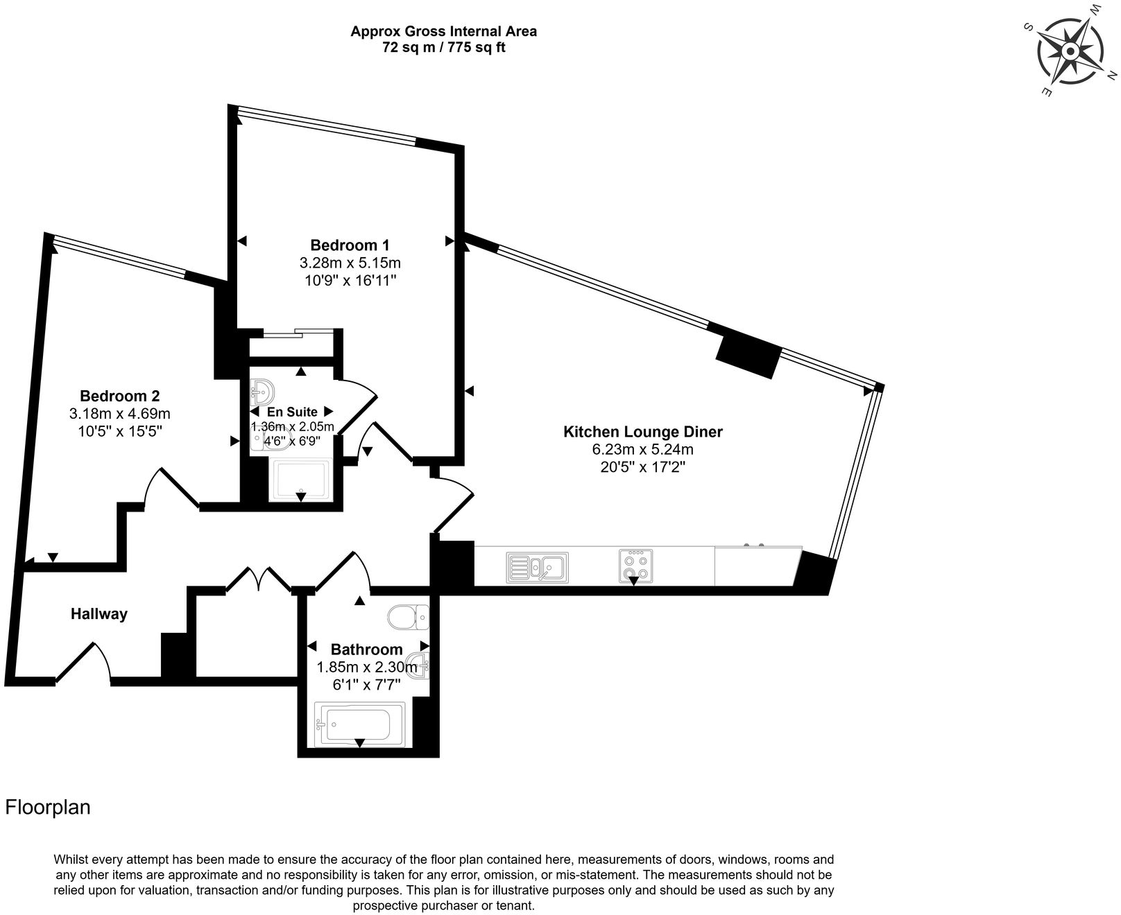 Manchester, M3 floorplan