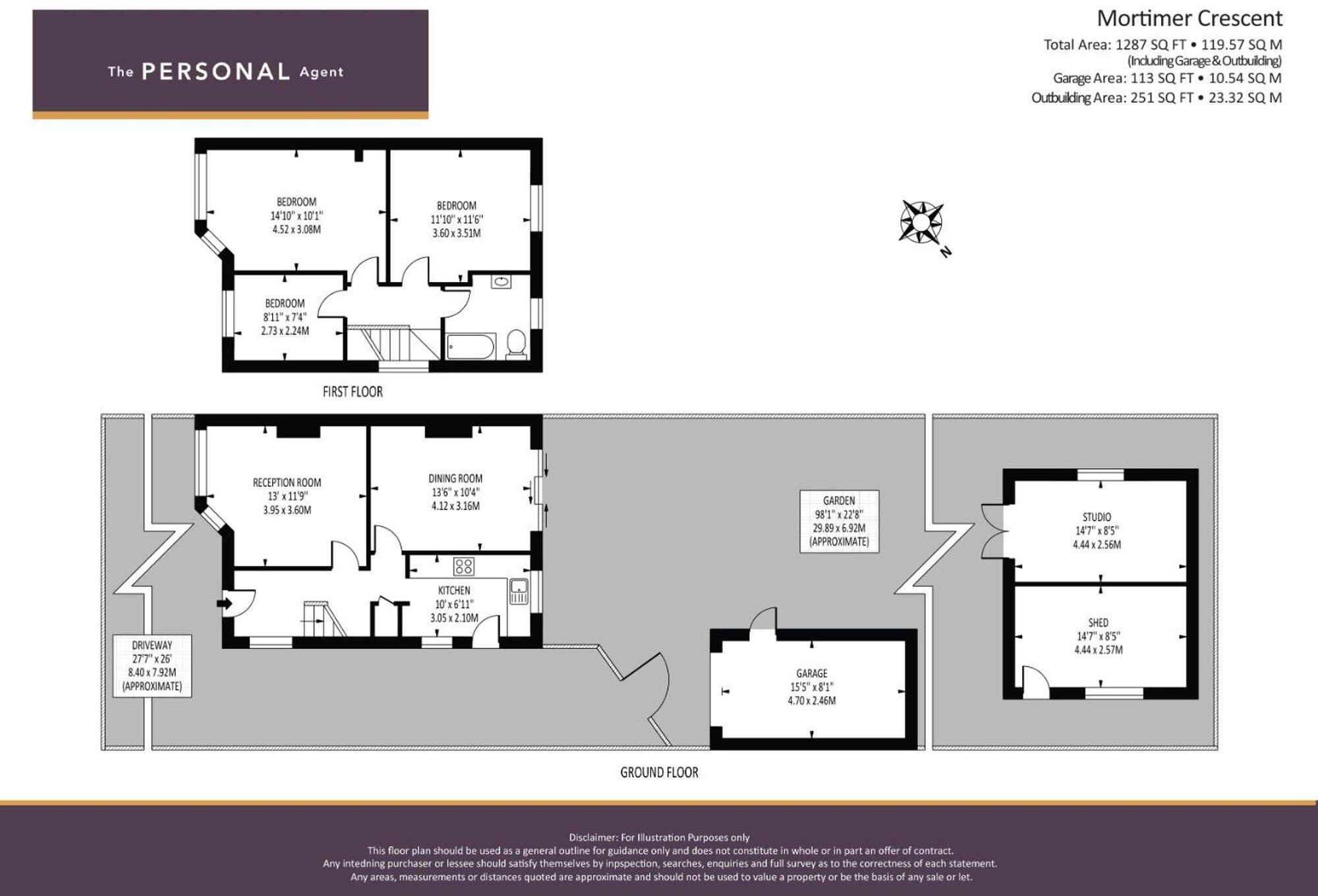 Mortimer Crescent, Worcester Park, KT4 floorplan