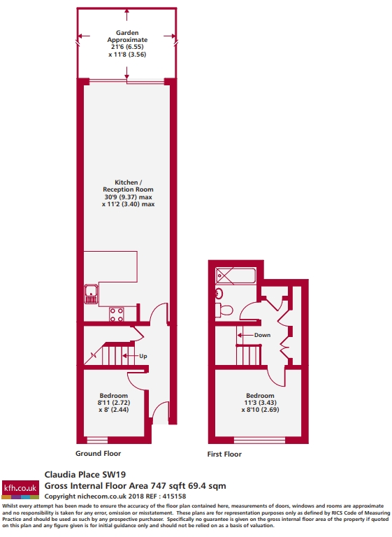 Claudia Place, Southfields, London, SW19 floorplan